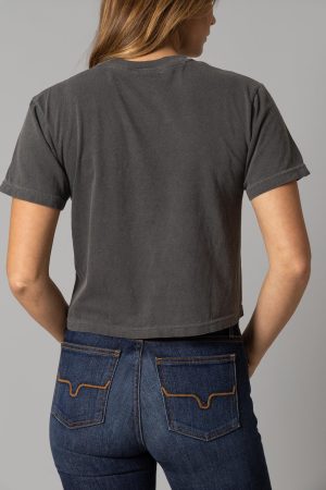 Ladies American Bullseye Crop