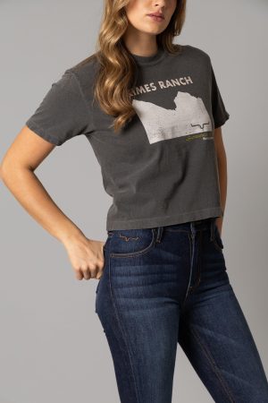 Ladies Scenery Crop Tee