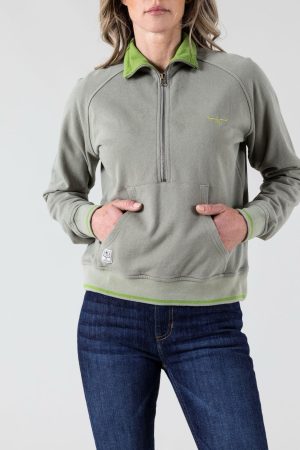 Mabeline Cropped Qz Sweatshirt